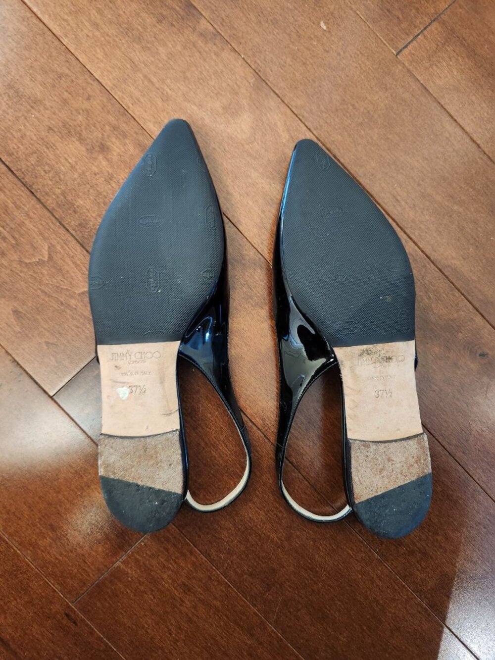 Jimmy Choo slingback flats in black patent leather size 37.5 - Picture 8 of 9